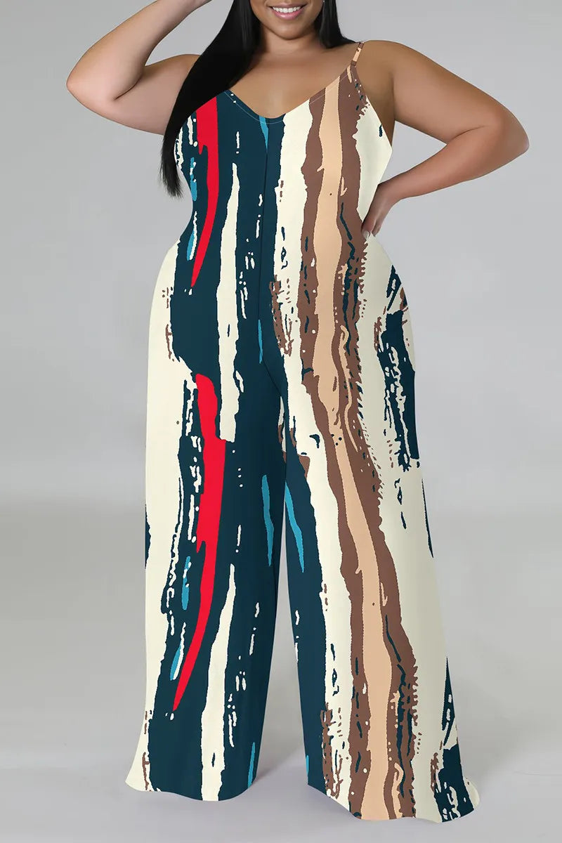 THE "COLOR ME UNBOTHERED" PALAZZO JUMPSUIT (with matching head scarf)