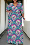 THE "PLUMES & POWER" MAXI DRESS
