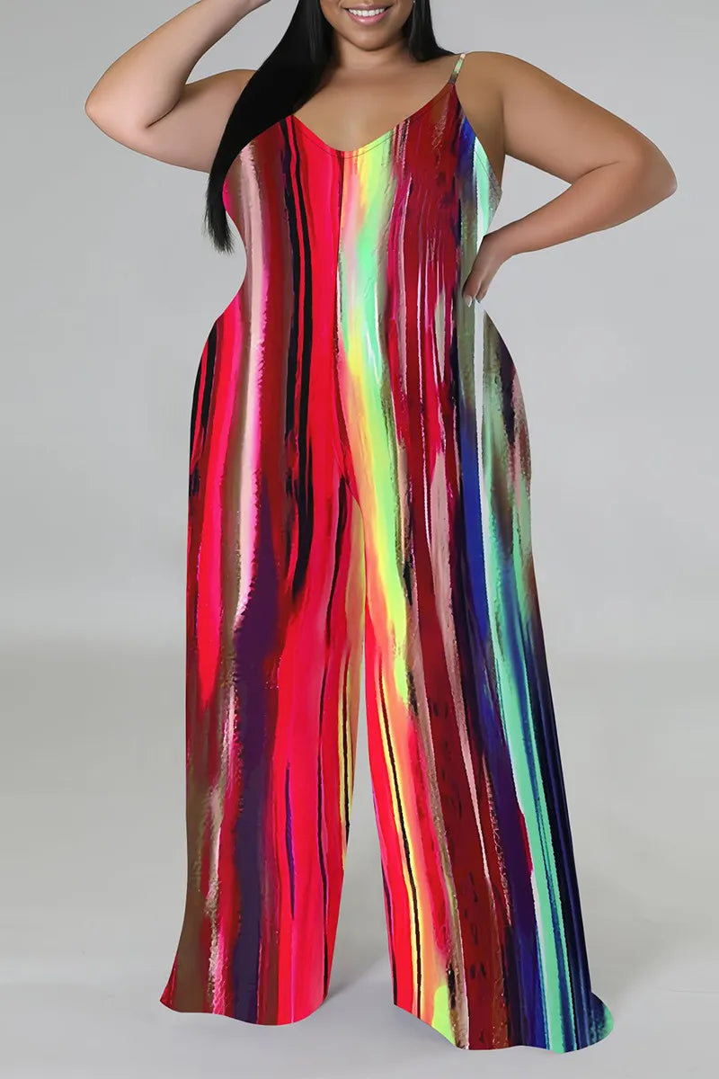 THE "COLOR ME UNBOTHERED" PALAZZO JUMPSUIT (with matching head scarf)
