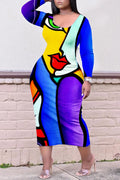 THE "POP ART 2" MIDI DRESS