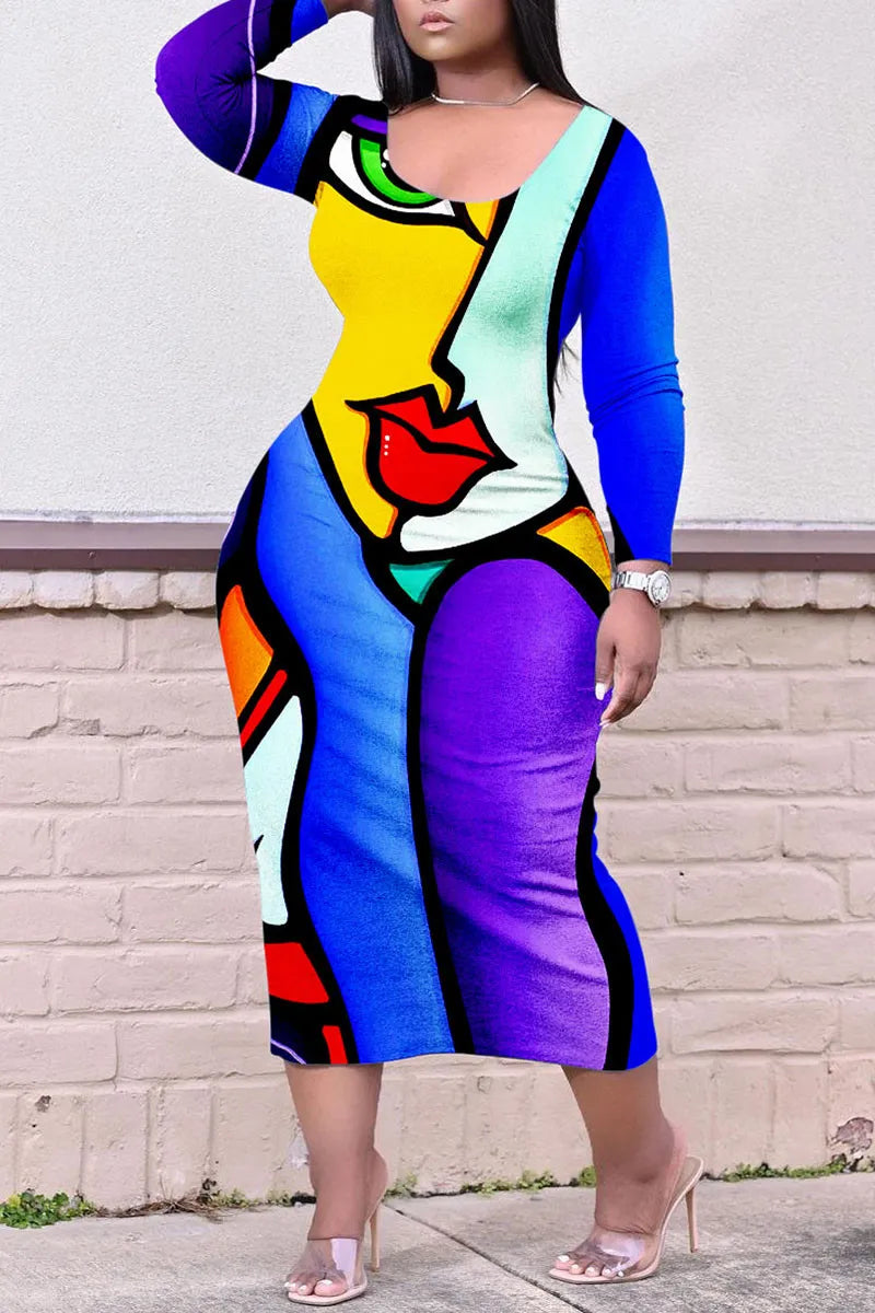 THE "POP ART 2" MIDI DRESS