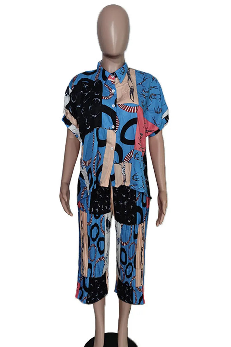 THE "PASSPORT STAMP" PANTS SET