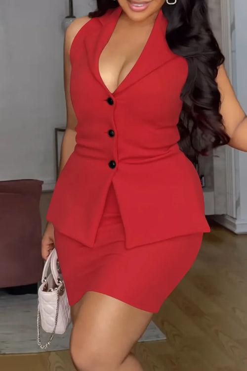 THE "BOARDROOM BADDIE" MINI SKIRT SET