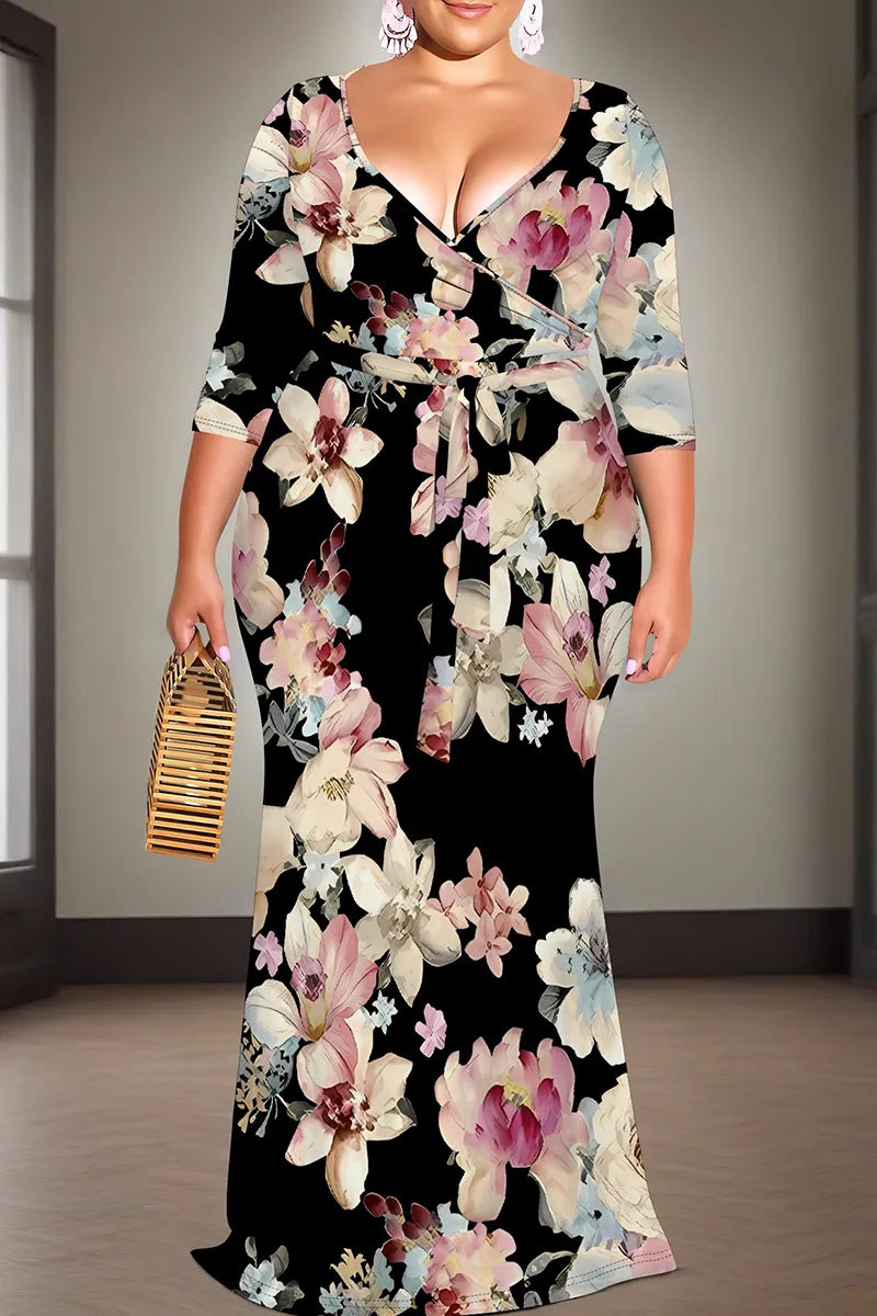 THE "MIDNIGHT GARDEN" MAXI DRESS