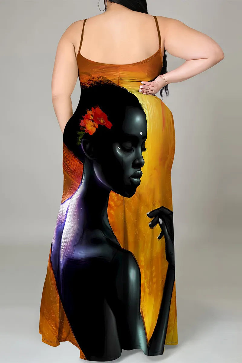 THE "CANVAS of a QUEEN" MAXI DRESS