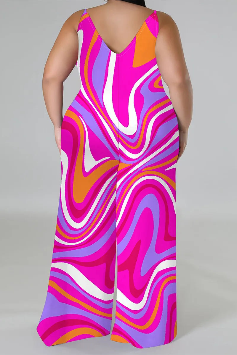 THE "COLOR ME UNBOTHERED" PALAZZO JUMPSUIT (with matching head scarf)