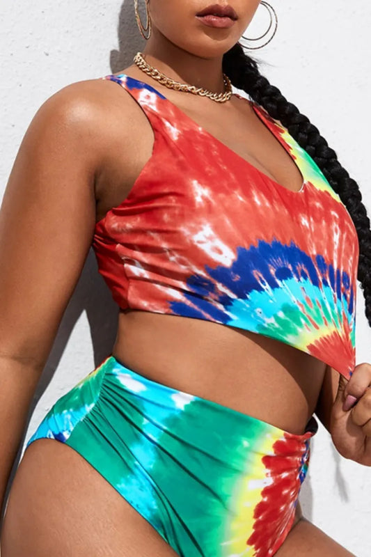 THE "TYE-DYE FOR" TANKINI SWIMSUIT