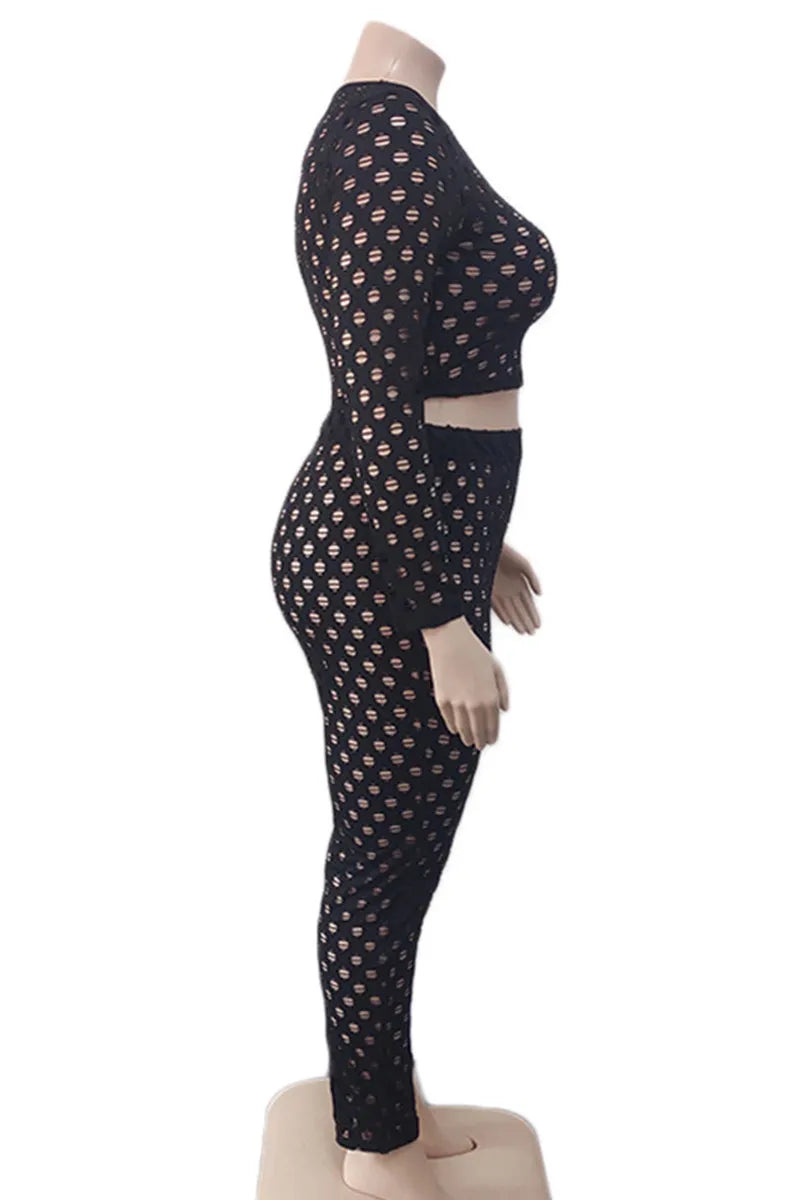 THE "MIDNIGHT TROUBLE" PANTS SET