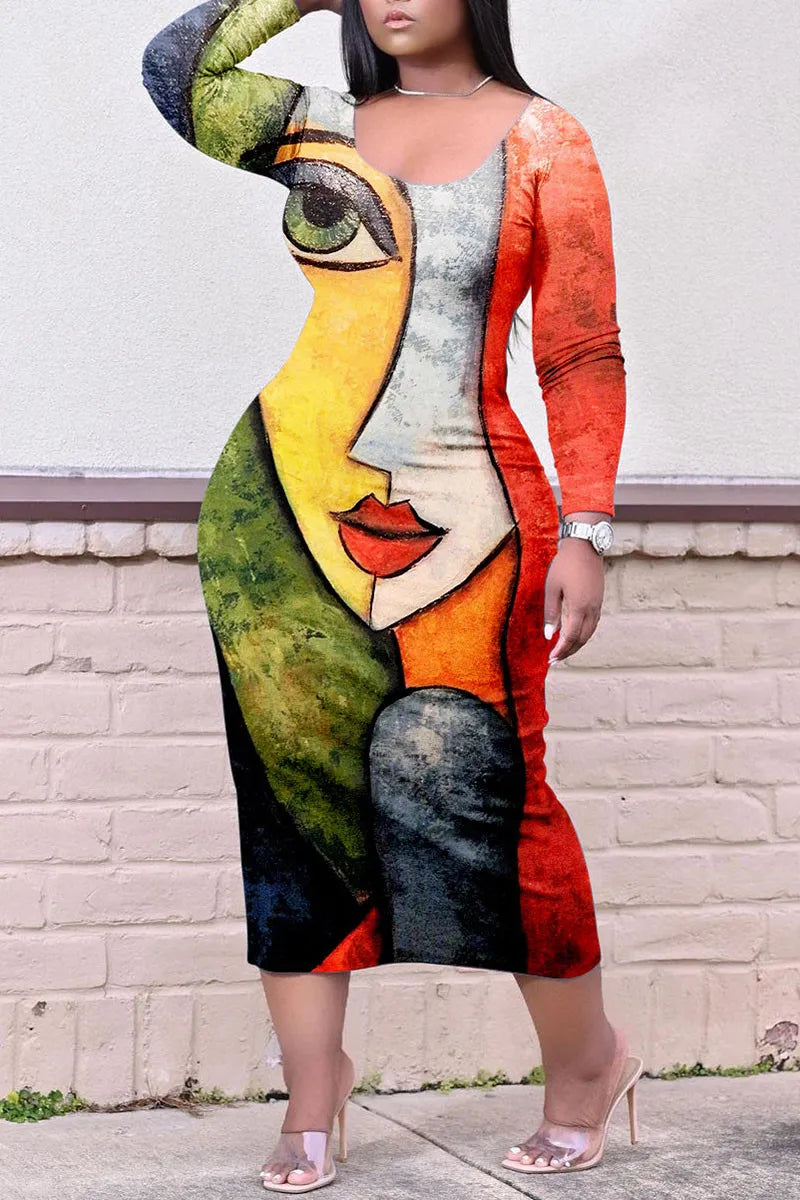 THE "POP ART 2" MIDI DRESS
