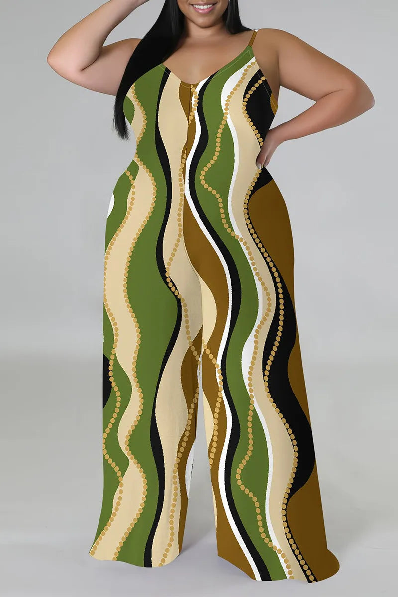 THE "COLOR ME UNBOTHERED" PALAZZO JUMPSUIT (with matching head scarf)
