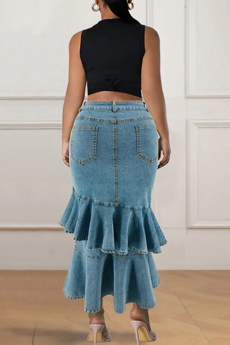 THE "DENIM & DELUSIONS" JEAN SKIRT