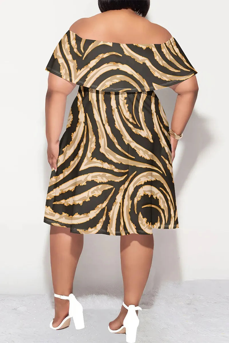 THE "SHOULDER BUSINESS" MIDI DRESS