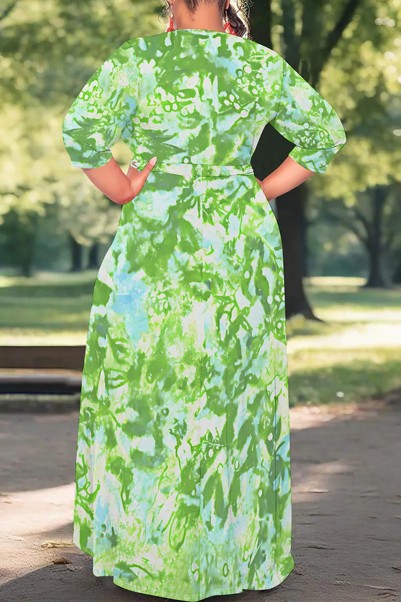 THE "MAGNOLIA AT MIDNIGHT" MAXI DRESS