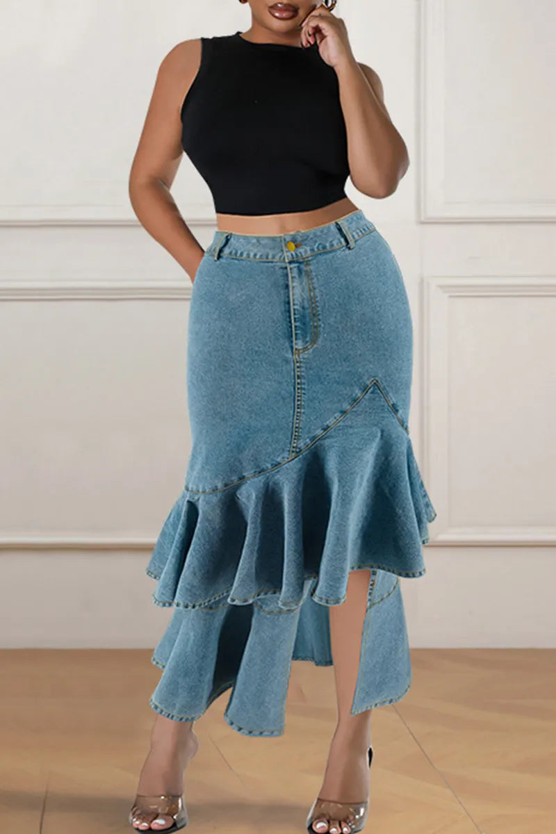 THE "DENIM & DELUSIONS" JEAN SKIRT