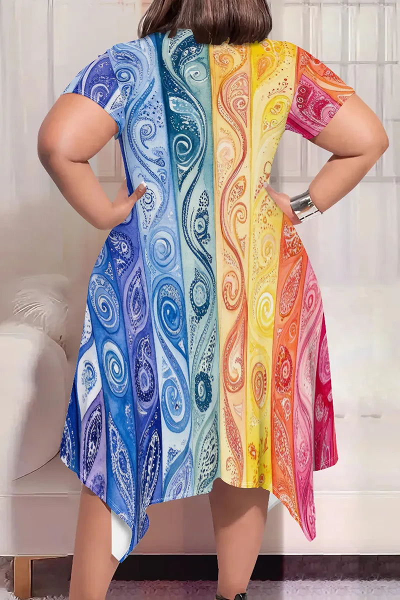 THE "MOSAIC MUSE" MIDI DRESS