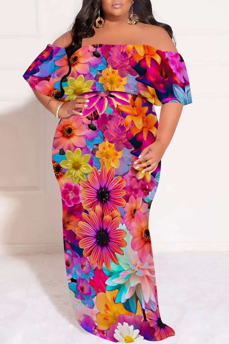 THE "PETALS & POWER" MAXI DRESS