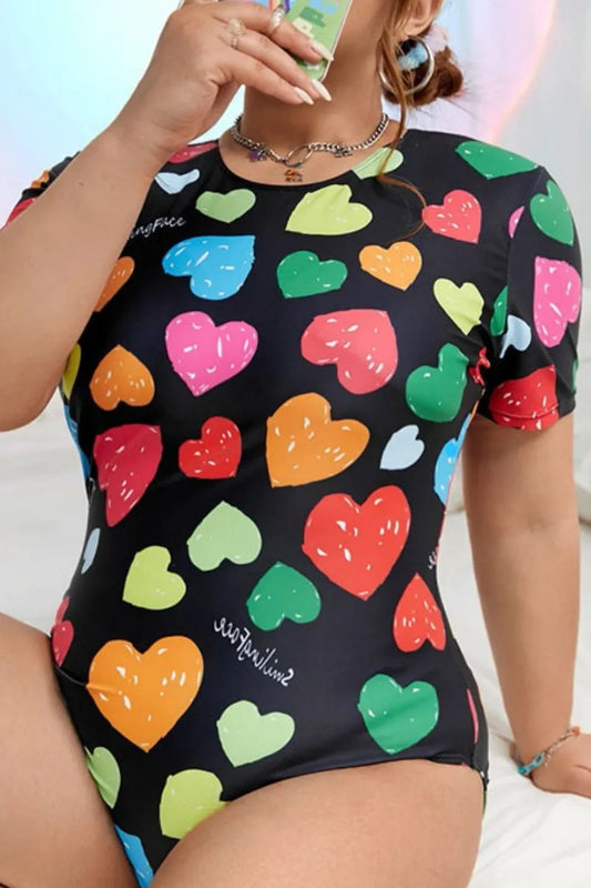 THE "ALL HEARTS ON DECK" ONE PIECE SWIMSUIT