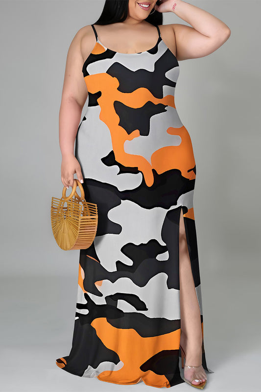 THE "CAMO IN COLOR" MAXI DRESS